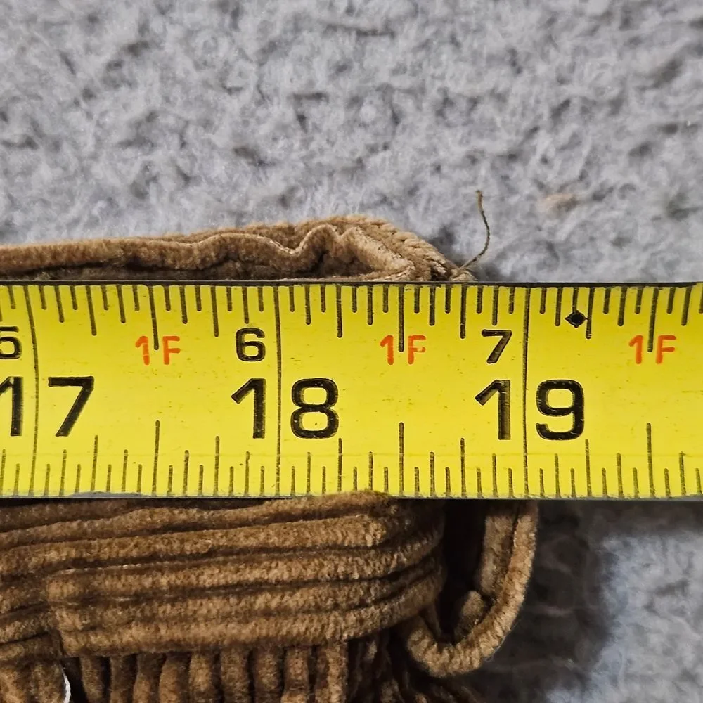 VTG Polo Ralph Lauren Corduroy Cords Pants 38x32 Brown USA‎ Made Fits 37x29 EUC
